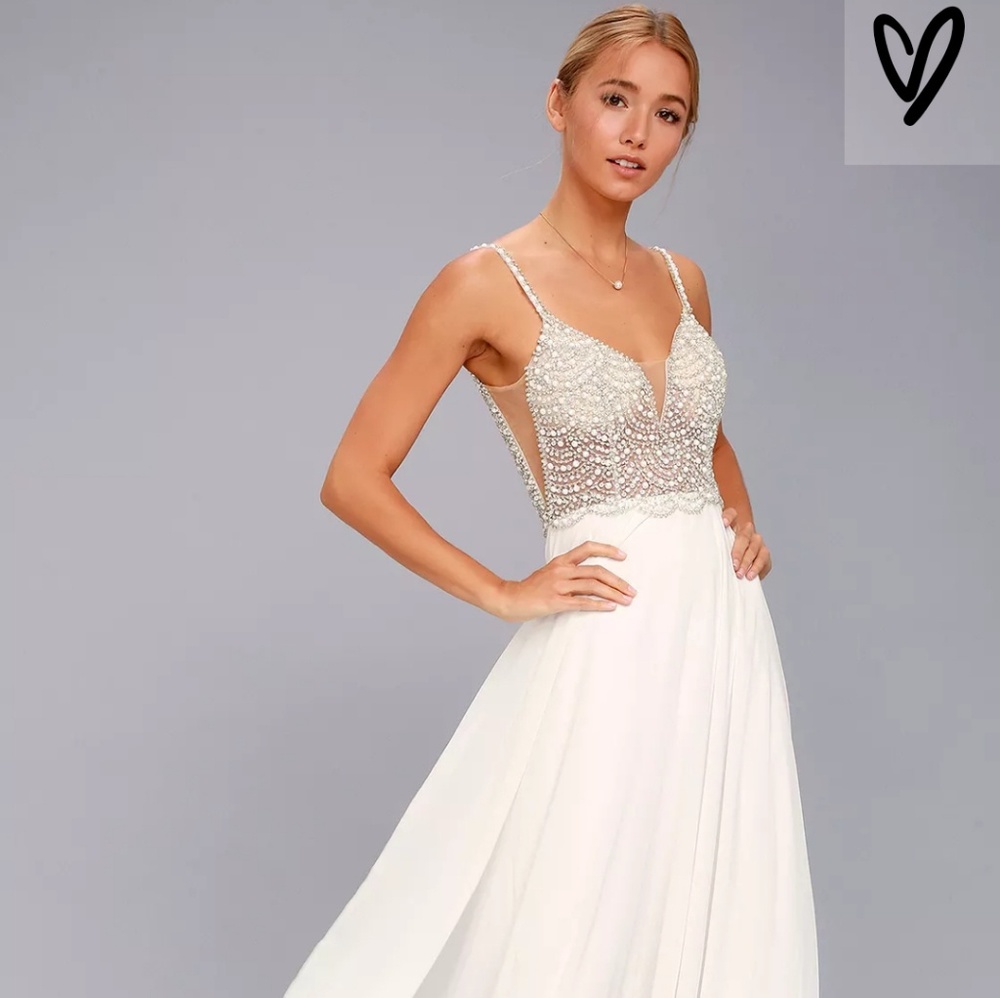 White long maxi dress